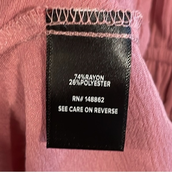 Torrid Women Peplum Top 3X Pink Tie Back Stretch Ruched Waist Short Sleeve - Picture 12 of 17